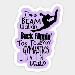 Gymnastics Lovin' Sticker